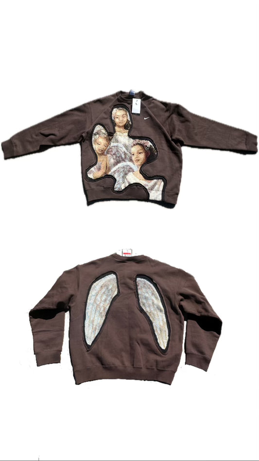 Three Angel's Cut Out Sweater